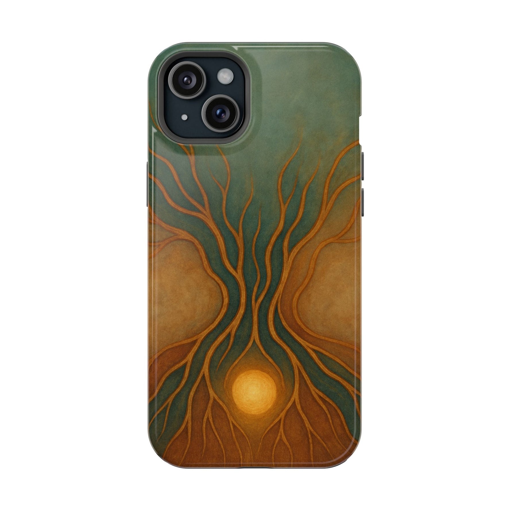 Abstract Tree of Life Design Golden Origin iPhone Case | MagSafe Compatible  Shamo's