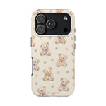 Cute Pastel Bear Impact Phone Case | Heart & Star Kawaii Pattern