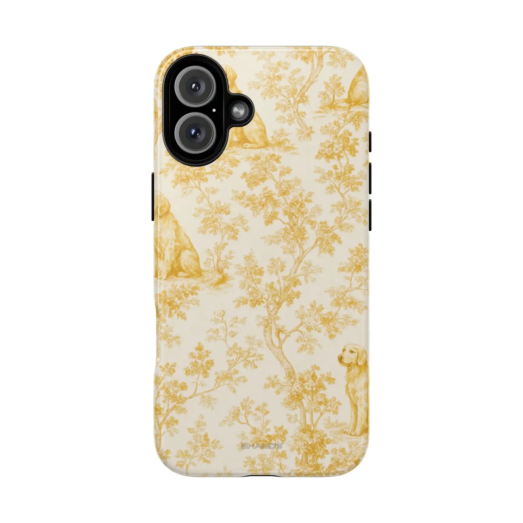 Golden Retriever Pattern Phone Case — Impact Resistant Tough Cases