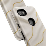 Elegant Gold Wave Tough iPhone Case  Shamo's