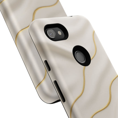 Elegant Gold Wave Tough iPhone Case