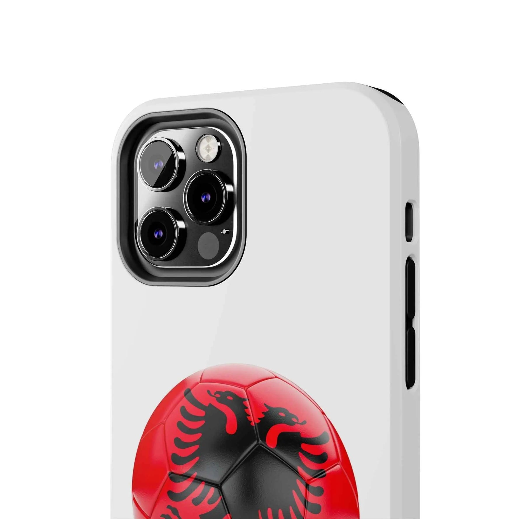 Tough Phone Cases with Albanian soccer flag