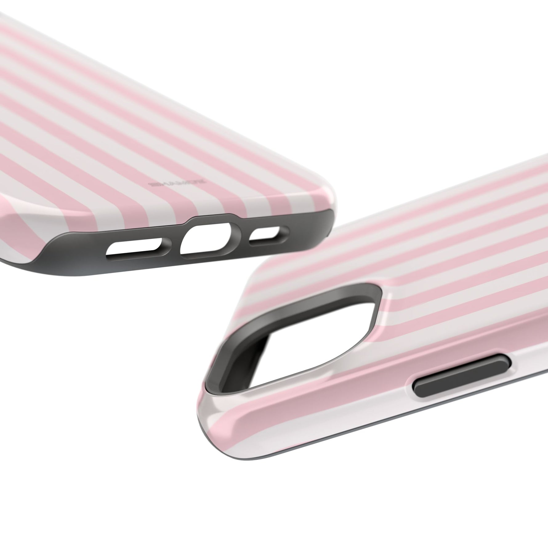 Pink Stripe Impact-Resistant Phone Case | MagSafe