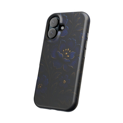 3D Velvet Night Flower iPhone Case | MagSafe