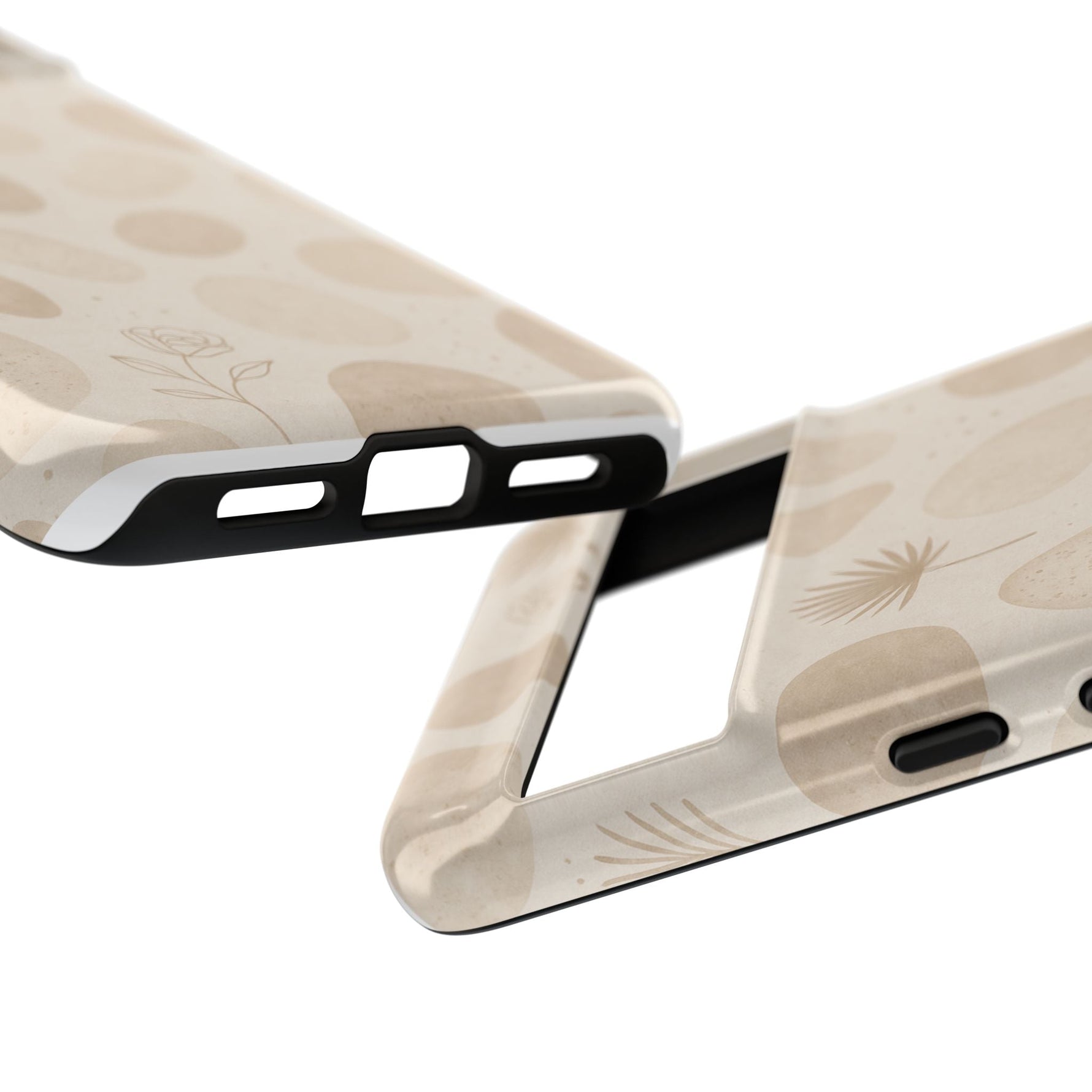 Neutral Pebble Pattern Tough iPhone Case  Shamo's