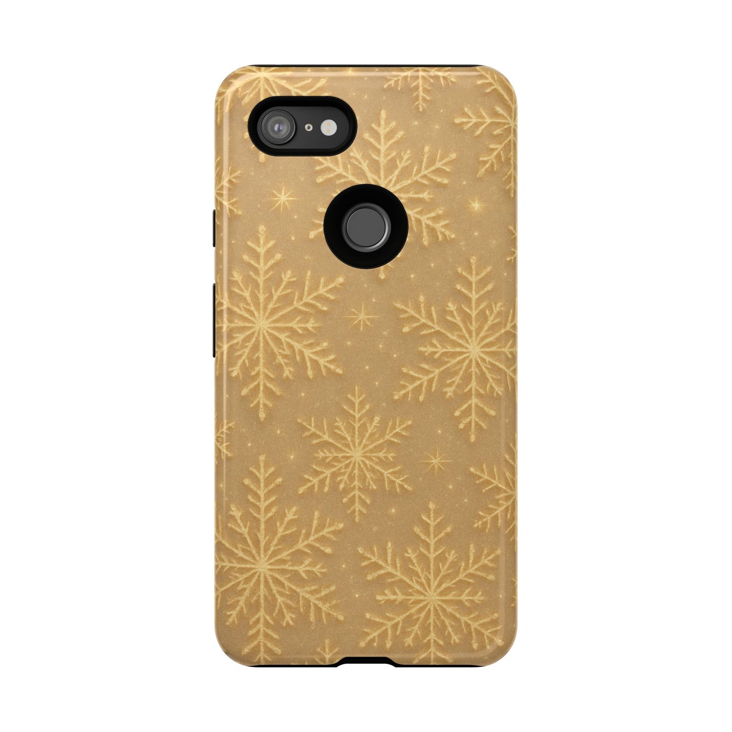 Golden Snowflake Holiday iPhone Case