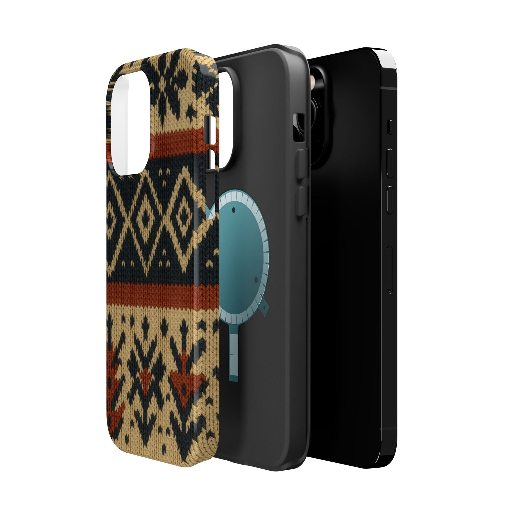Nordic Knit Pattern MagSafe Impact-Resistant iPhone Case  Shamo's