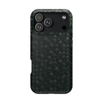 Dark Carbon Fiber Texture Magnetic Impact-Resistant iPhone Case | MagSafe compatible  Shamo's iPhone 17 Pro Max / Matte