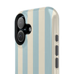 Blue Strips Pattern iPhone Case Compatible with MagSafe