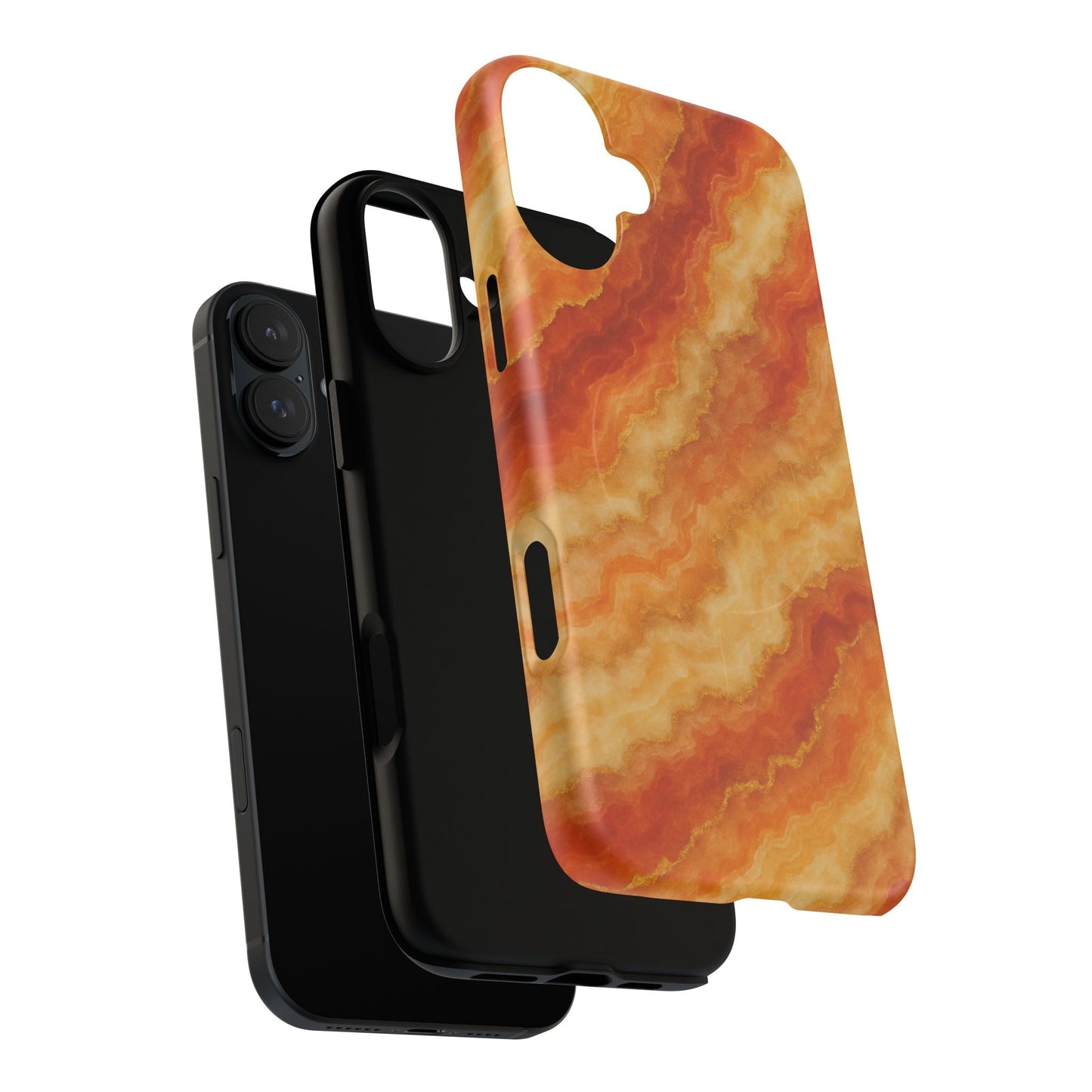 Amber Agate Marble iPhone Case with MagSafe