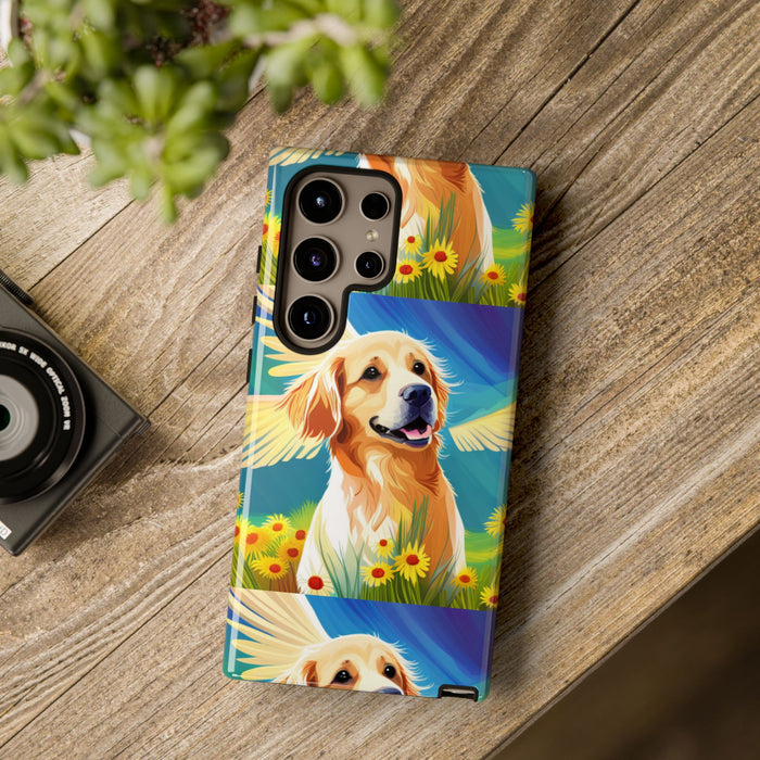Tough Cases Golden Retriever with Wings Phone case