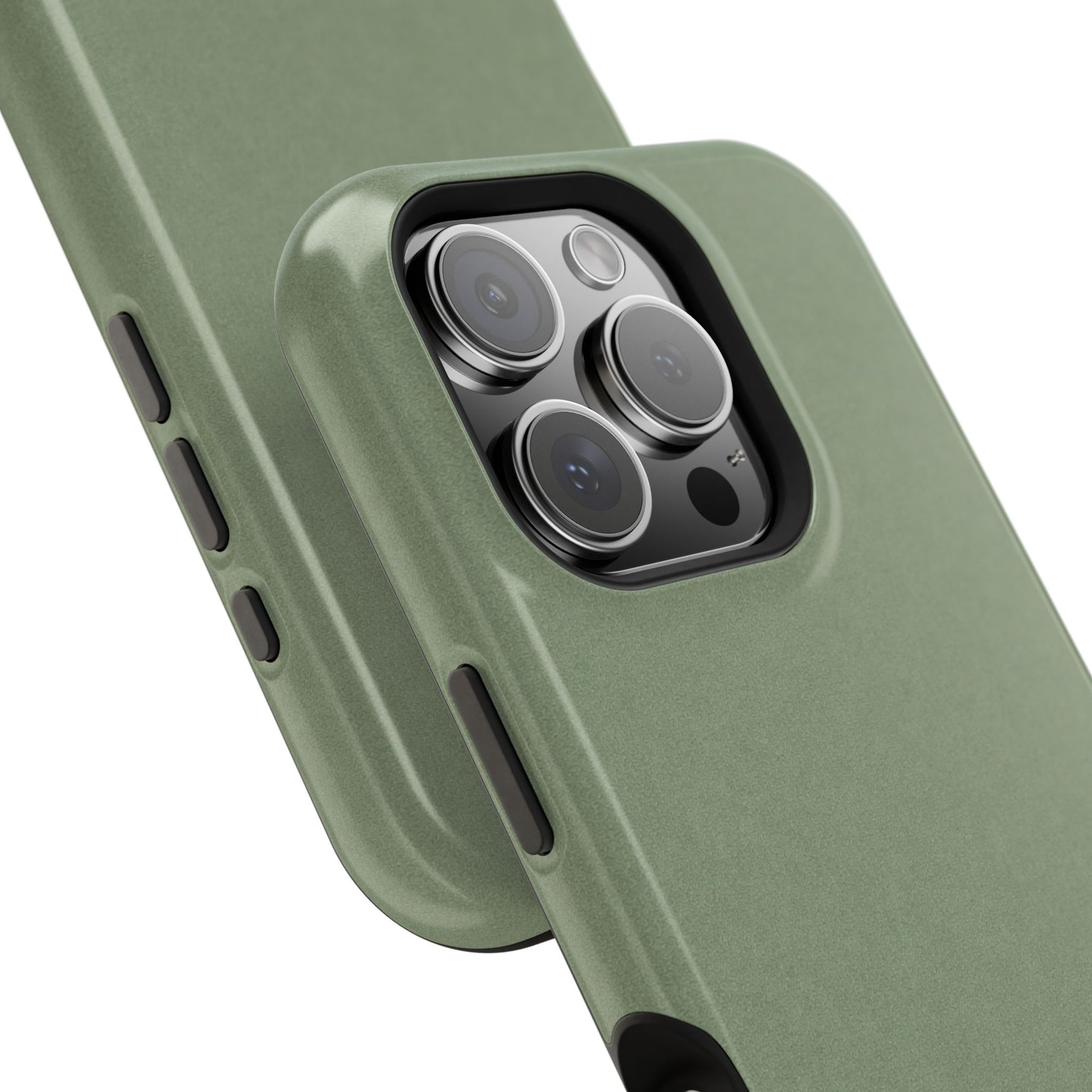 Olive Green MagSafe Compatible Impact-Resistant iPhone Case