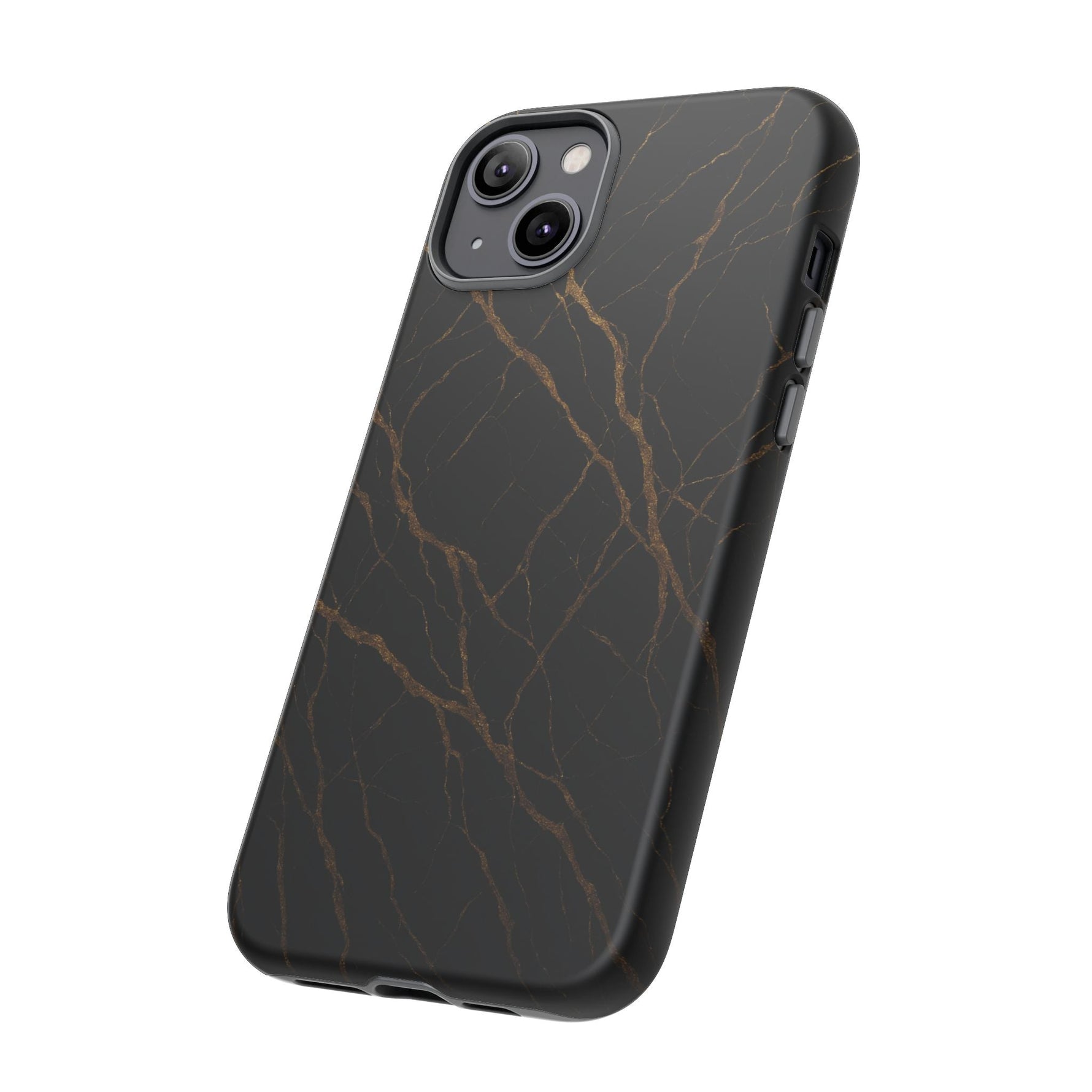 Black Marble Tough iPhone Case  Shamo's