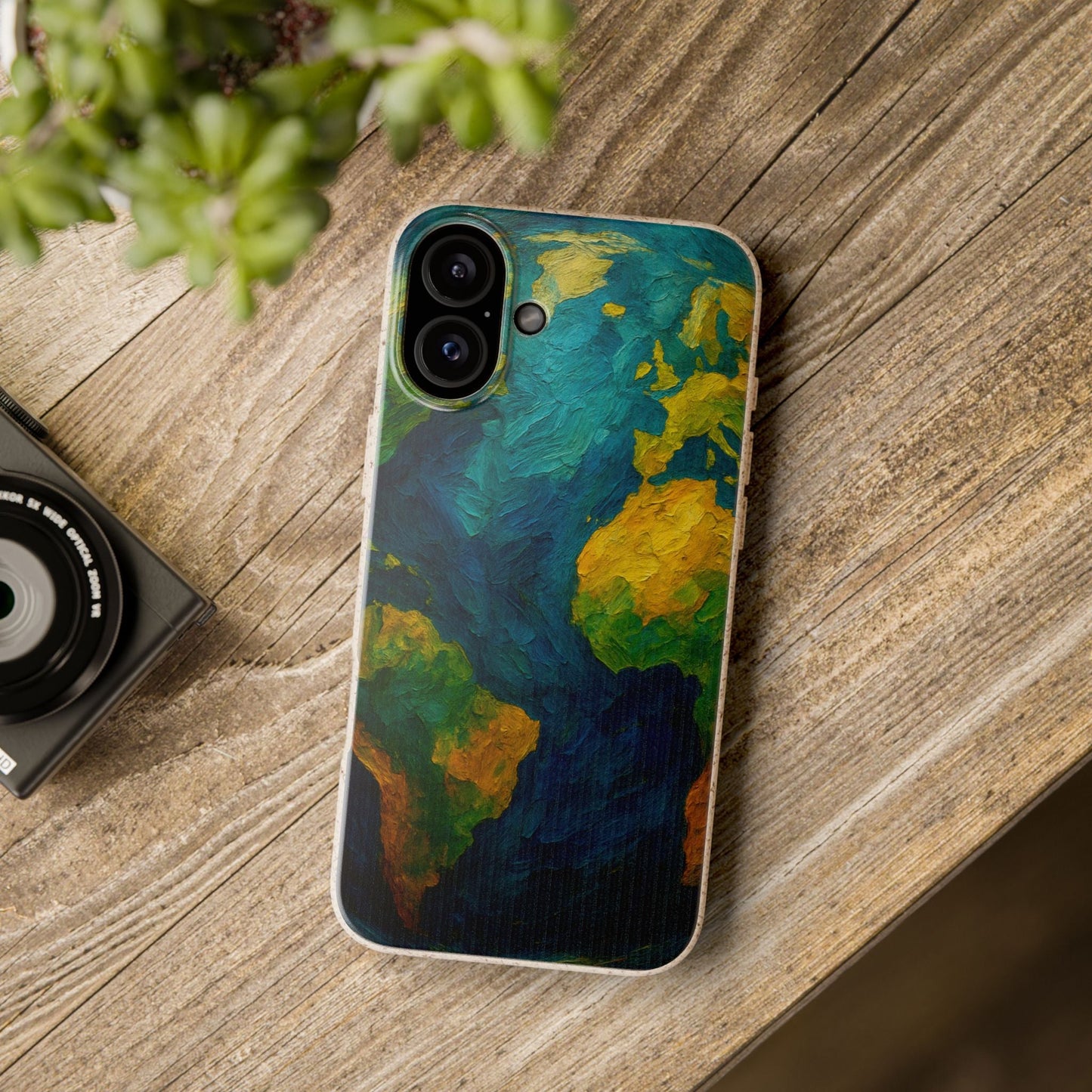 Biodegradable Phone Case — Earth Illustration Eco-Friendly Case  Shamo's
