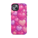 Glitter Hearts Cases for iPhones with MagSafe - Shamo's