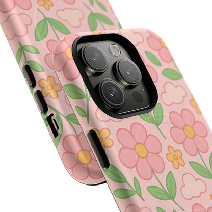 Floral Tough MagSafe Magnetic Phone Case - Stylish Protection for Your Device
