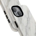 Classic White Marble iPhone Case with MagSafe  Shamo's