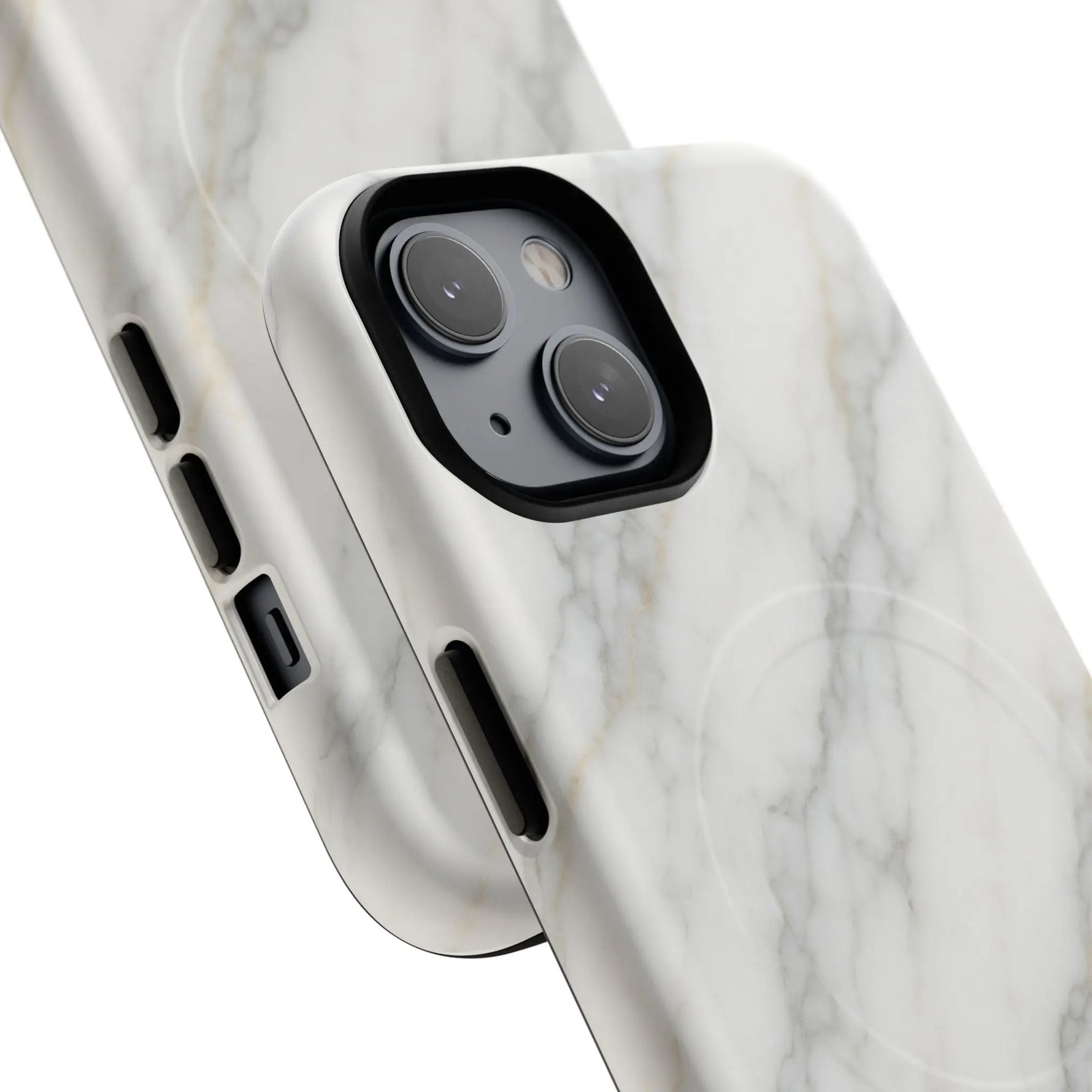 Classic White Marble iPhone Case with MagSafe  Shamo's