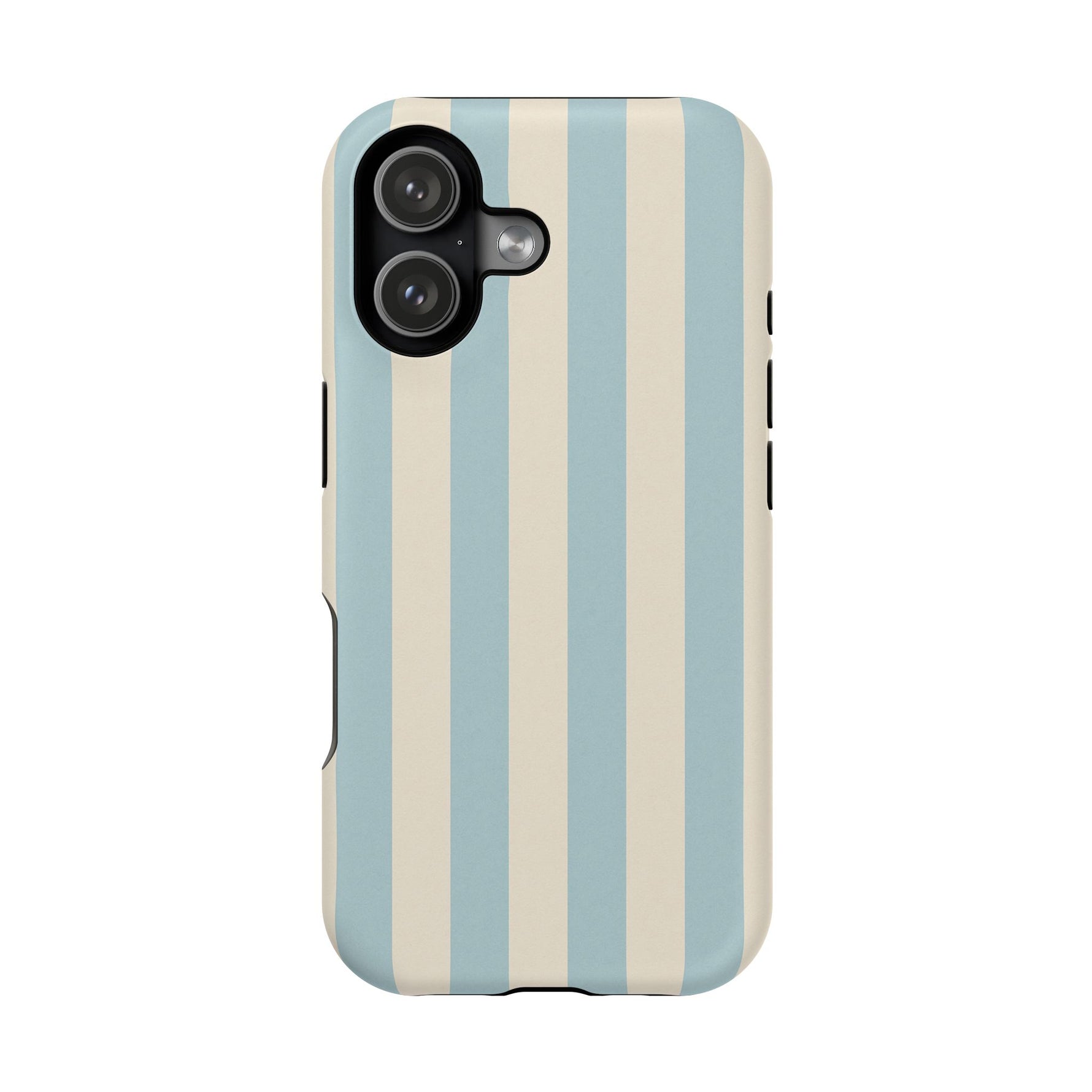 Blue Strips Pattern iPhone Case Compatible with MagSafe - Shamo's