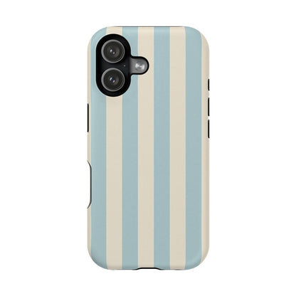 Blue Strips Pattern iPhone Case Compatible with MagSafe
