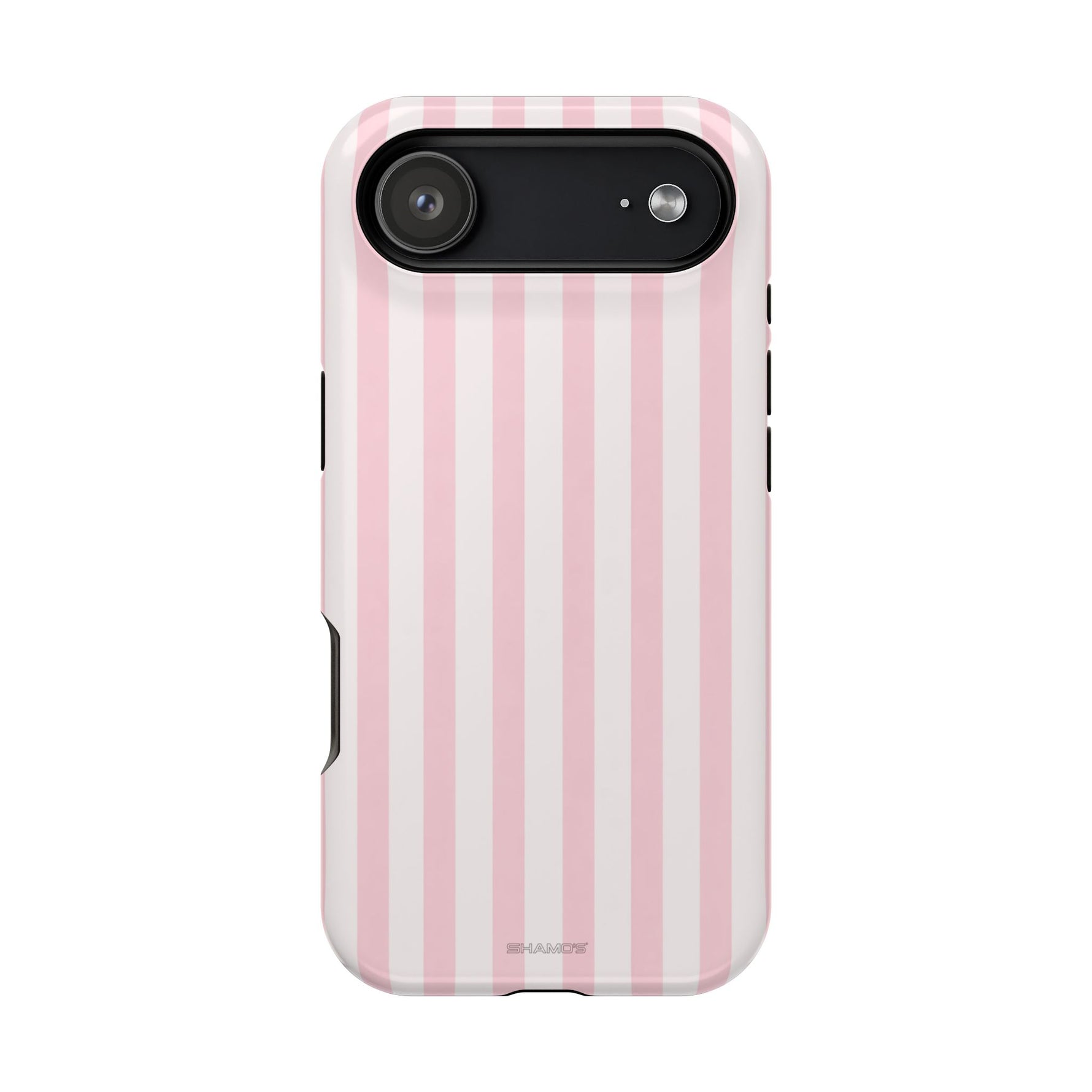 Pink Stripe Impact-Resistant Phone Case | MagSafe iPhone 17 Air / Glossy Pink Stripe Impact-Resistant Phone Case | MagSafe iPhone 17 Air / Glossy