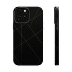 Black Geometric Design iPhone Case | MagSafe  Shamo's iPhone 13 Pro Max / Glossy