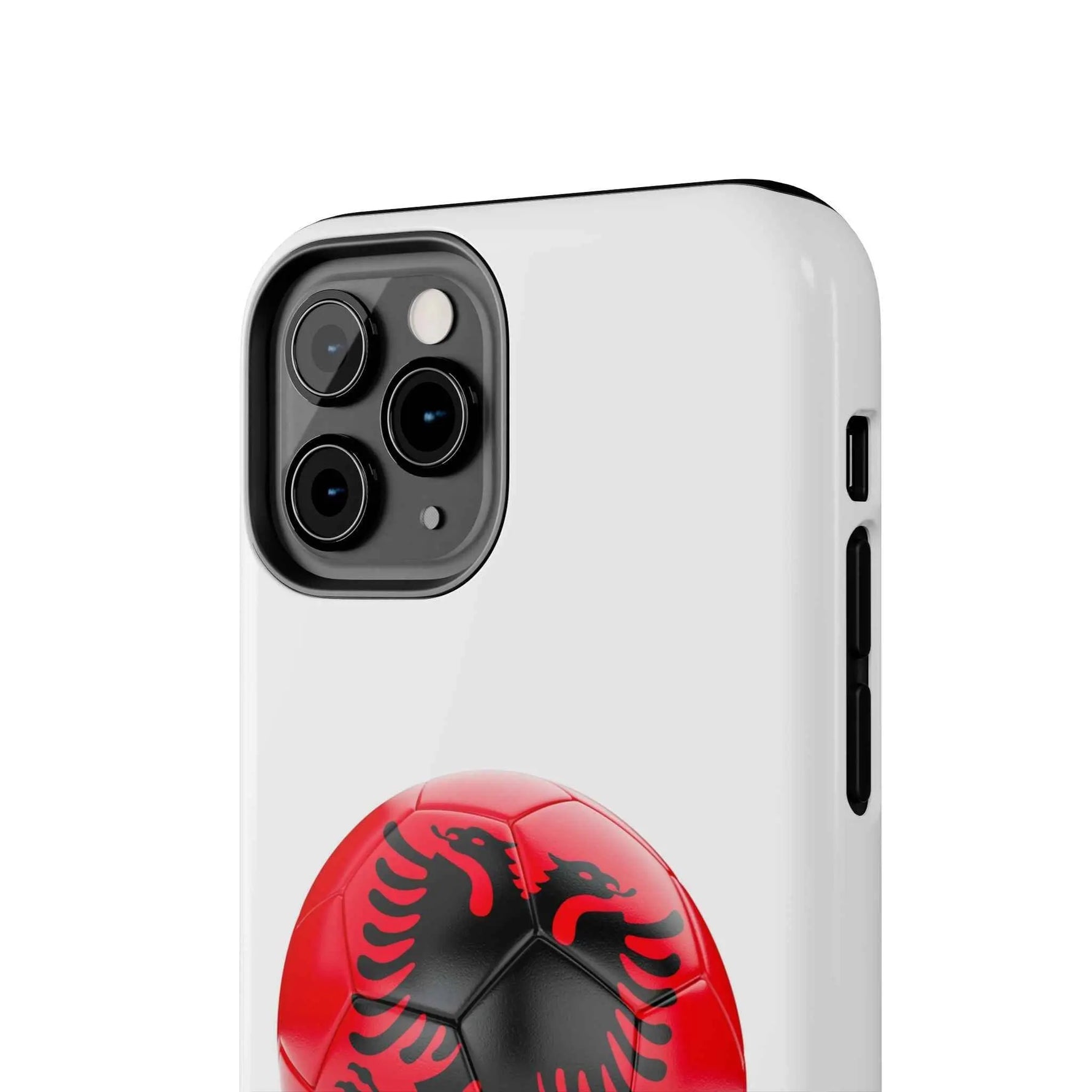 Tough Phone Cases with Albanian soccer flag