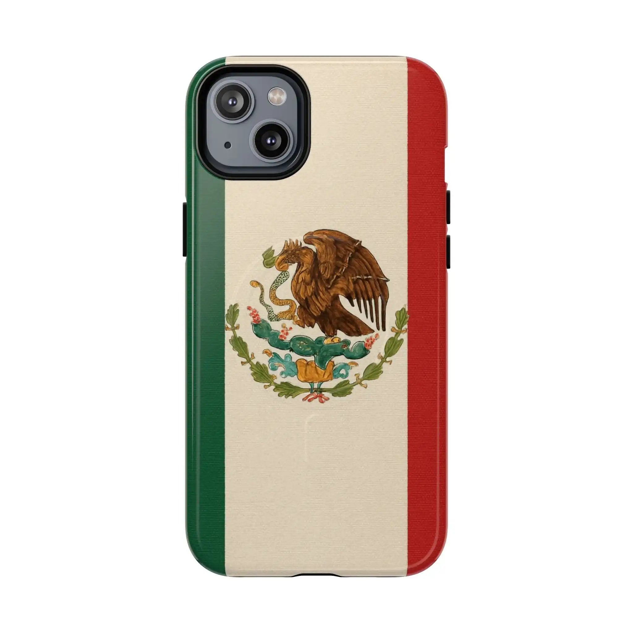 Mexican Flag iPhone Case | MagSafe  Shamo's iPhone 14 Plus / Glossy