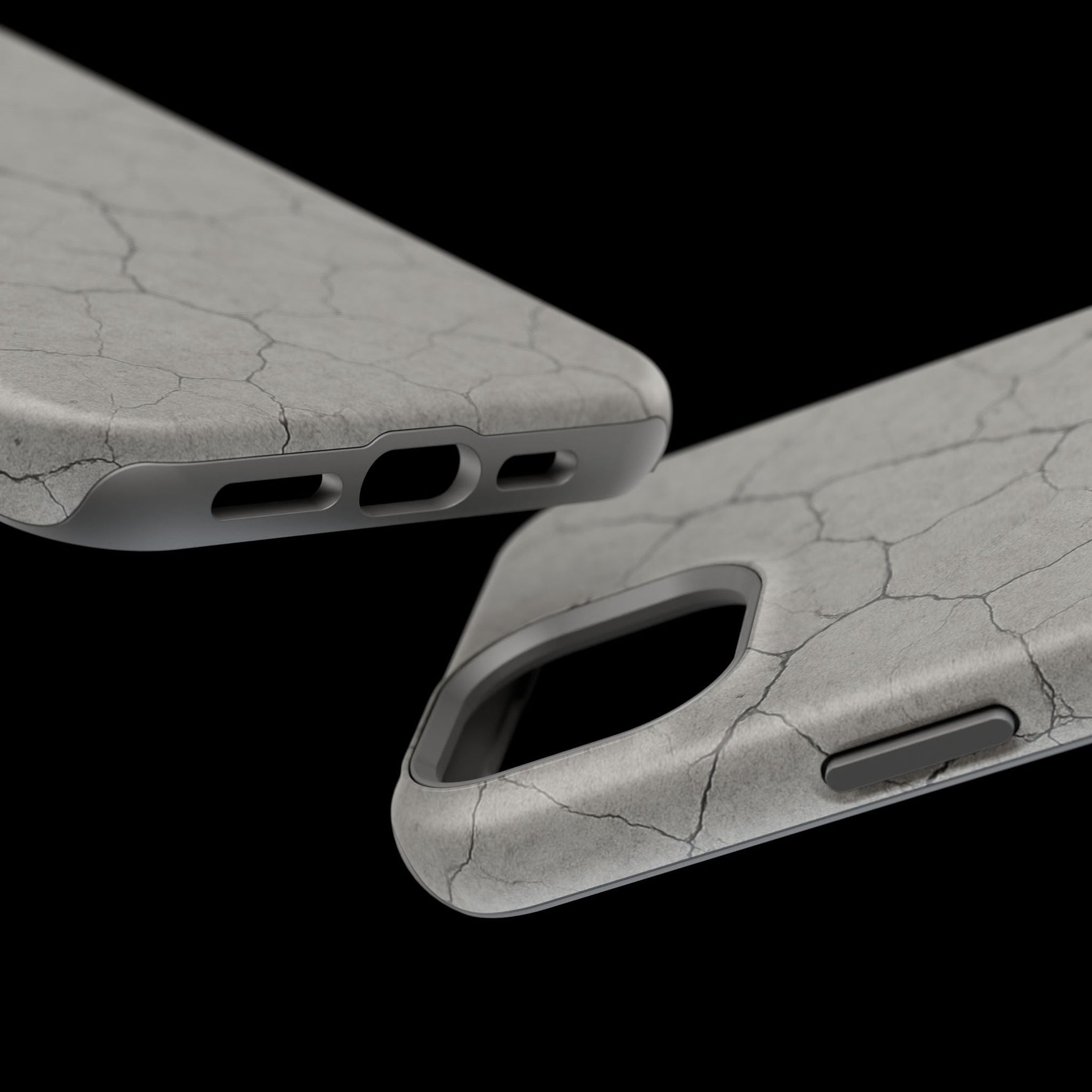 Cracked Concrete Texture iPhone Case with MagSafe compatibility  Shamo's
