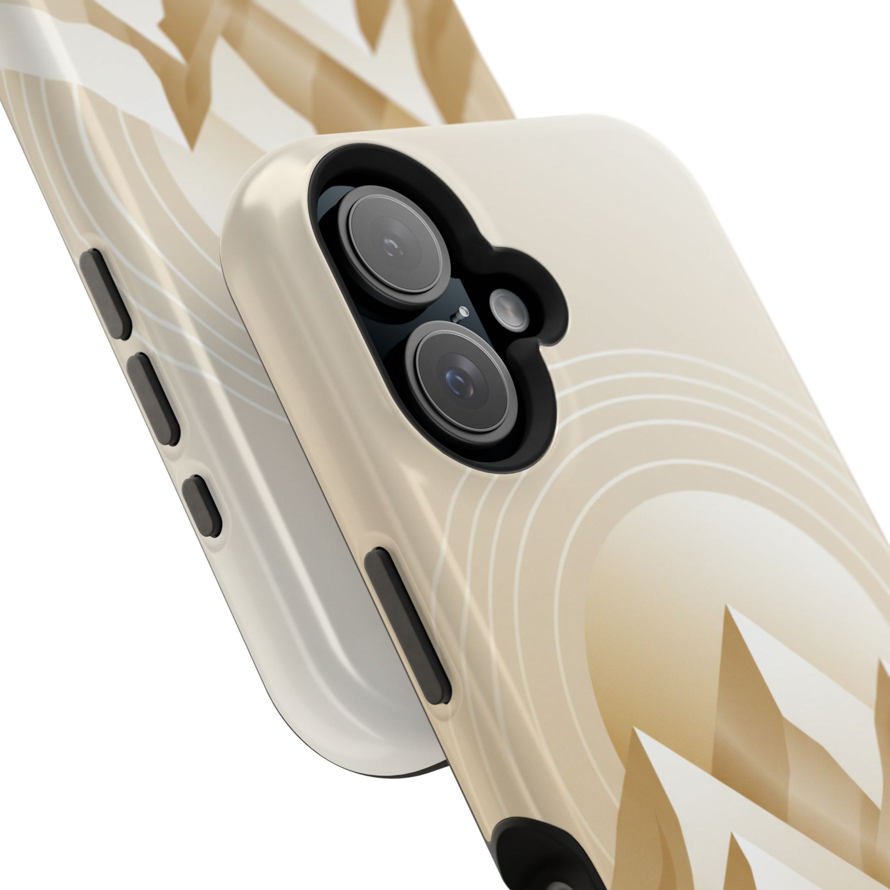 Minimalist Mountain Abstract Landscape iPhone Case with MagSafe Compatibility