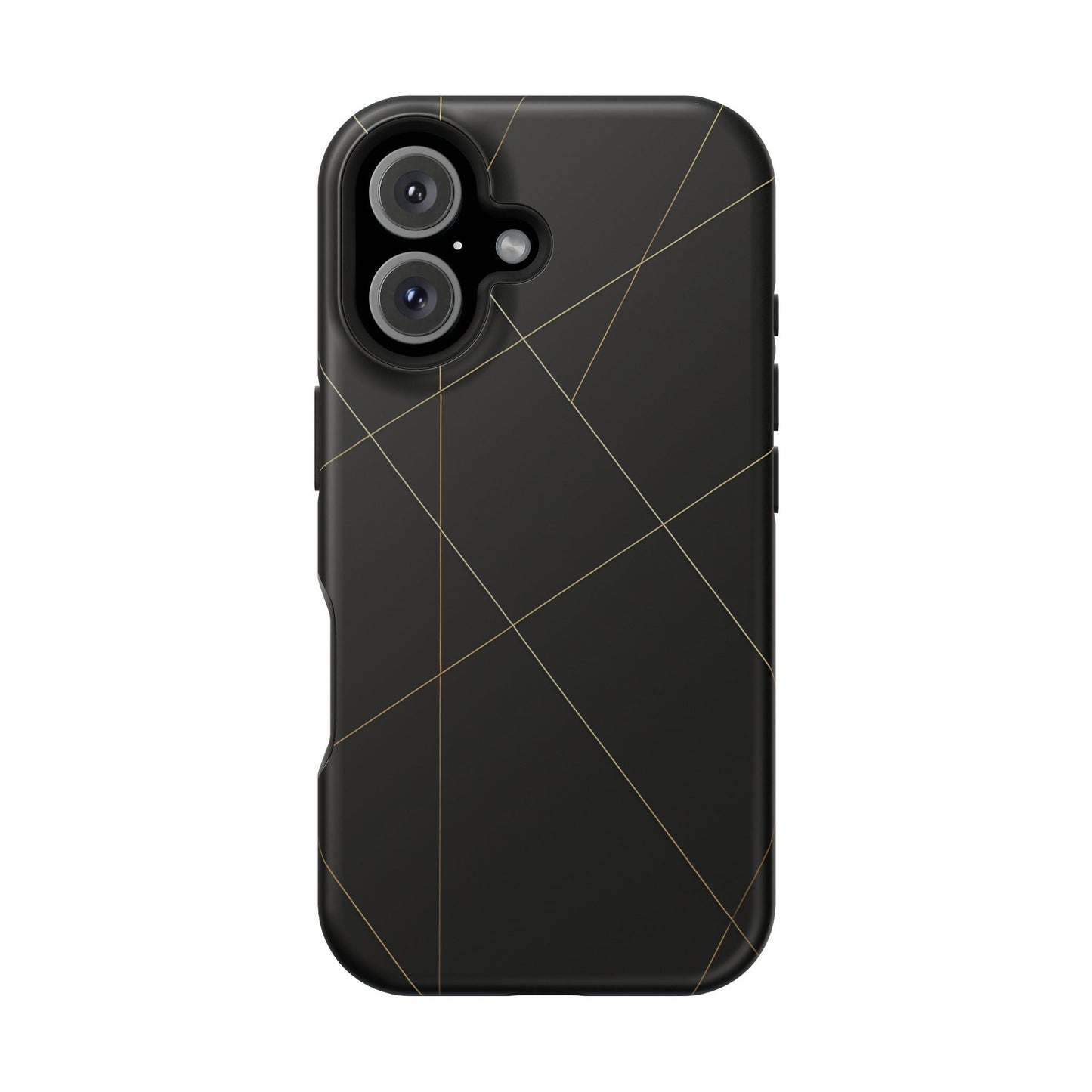 Black Geometric Design iPhone Case | MagSafe  Shamo's iPhone 16 / Matte