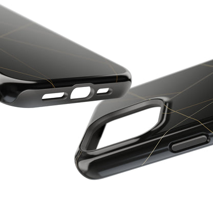 Black Geometric Design iPhone Case | MagSafe  Shamo's