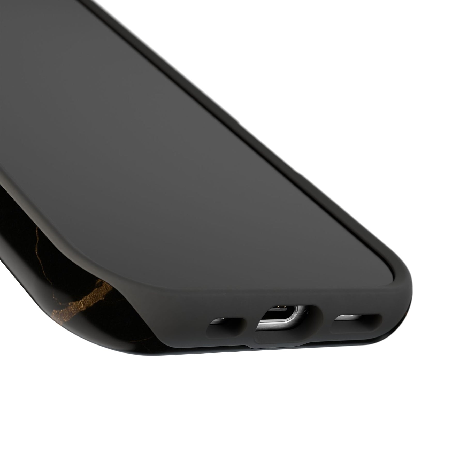 Black & Gold Marble iPhone Case with MagSafe - iPhone 17 / Glossy - Shamo's