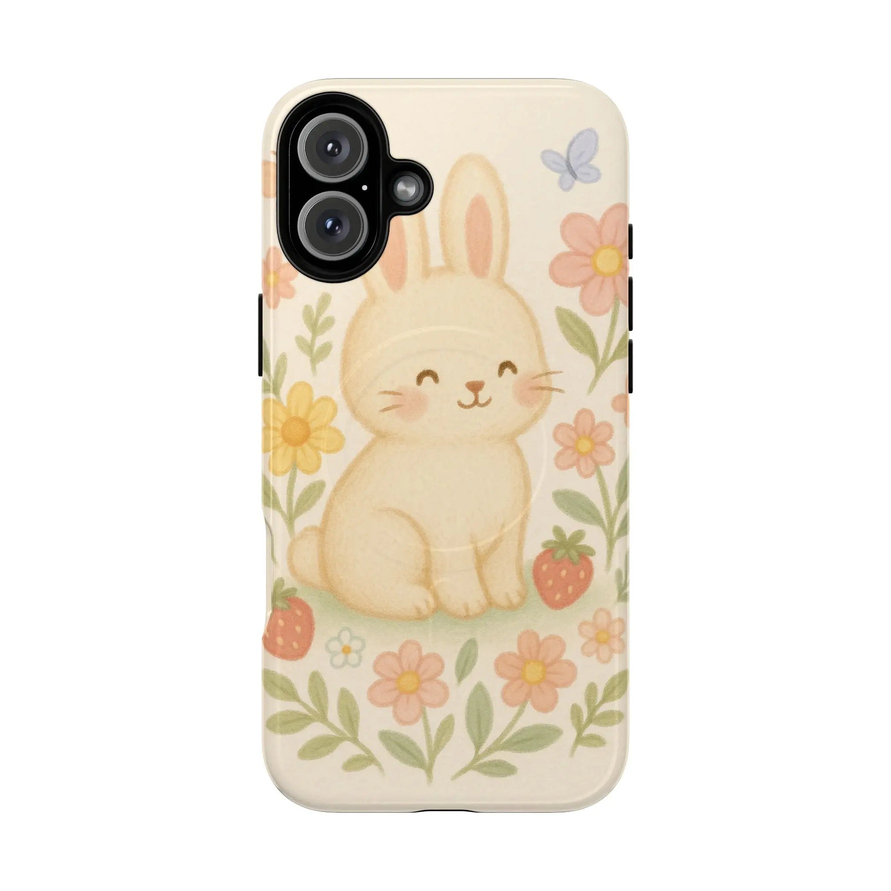 Fluffy Bunny Garden iPhone Case with MagSafe - Shamo's