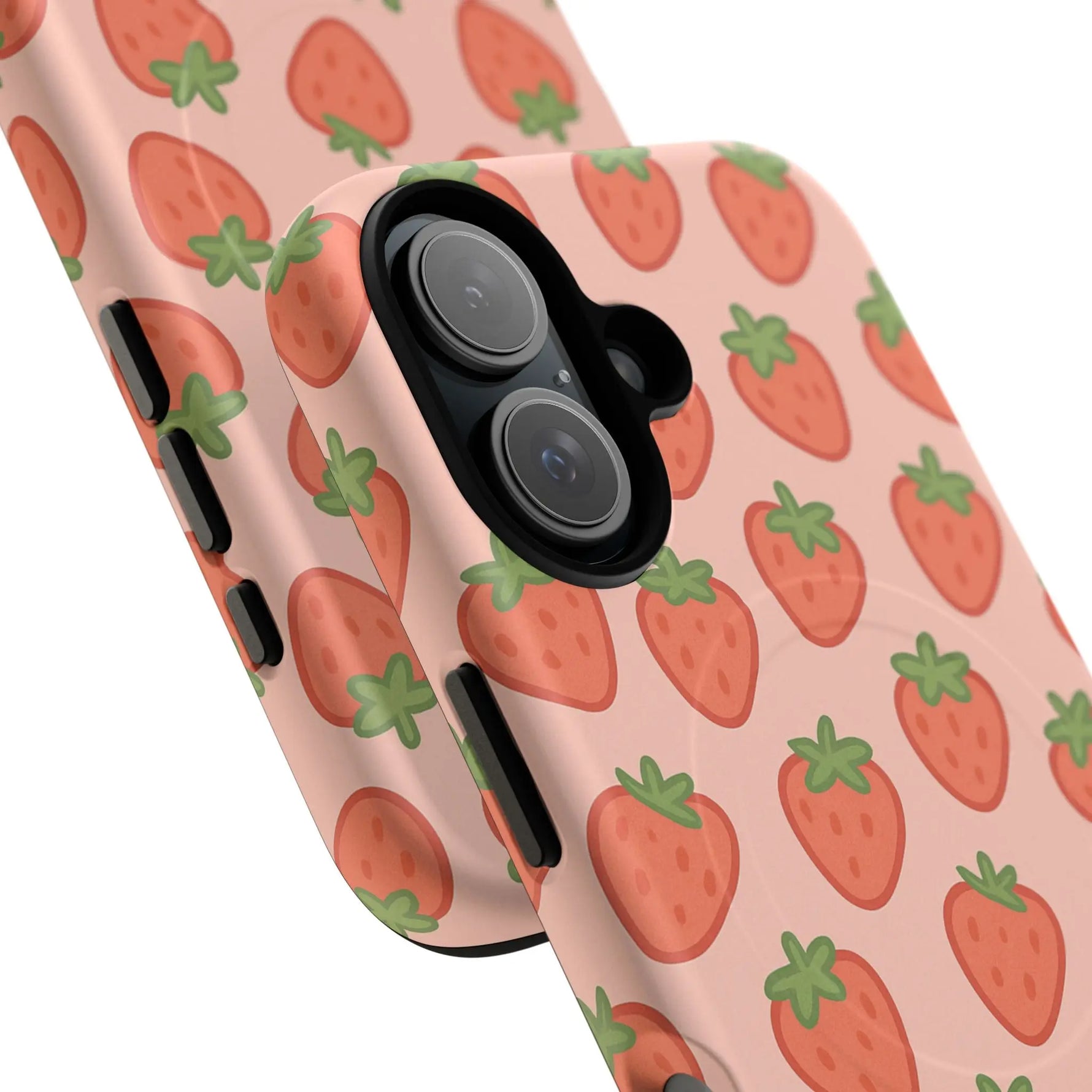 Strawberry Pattern Magnetic Phone Case | Berry Sweet Love - Shamo's