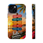 Hello Summer Phone Case — Tropical Beach MagSafe Impact-Resistant Case