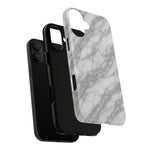 Silver Mist Marble iPhone Case with MagSafe  Shamo's