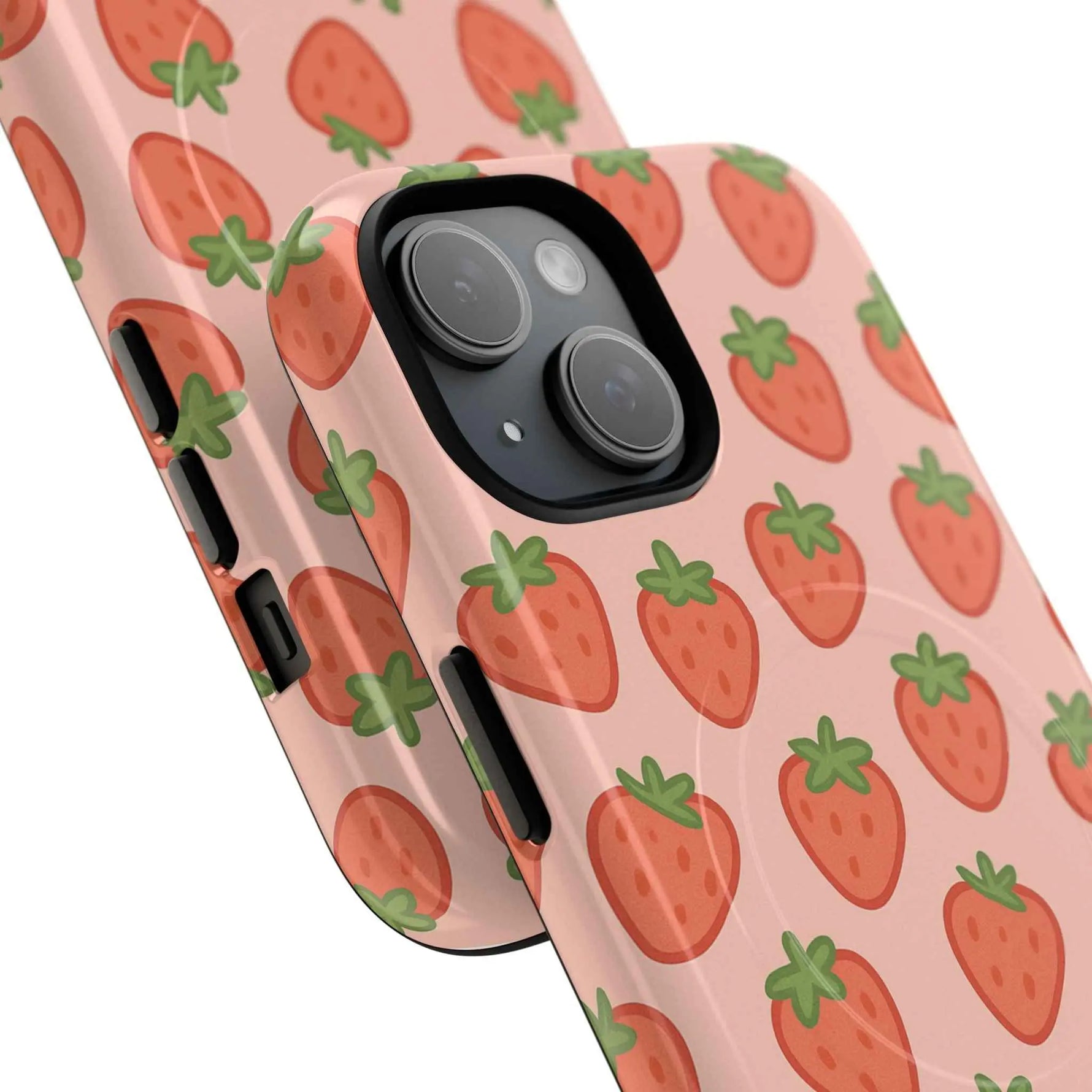 Strawberry Pattern Magnetic Phone Case | Berry Sweet Love
