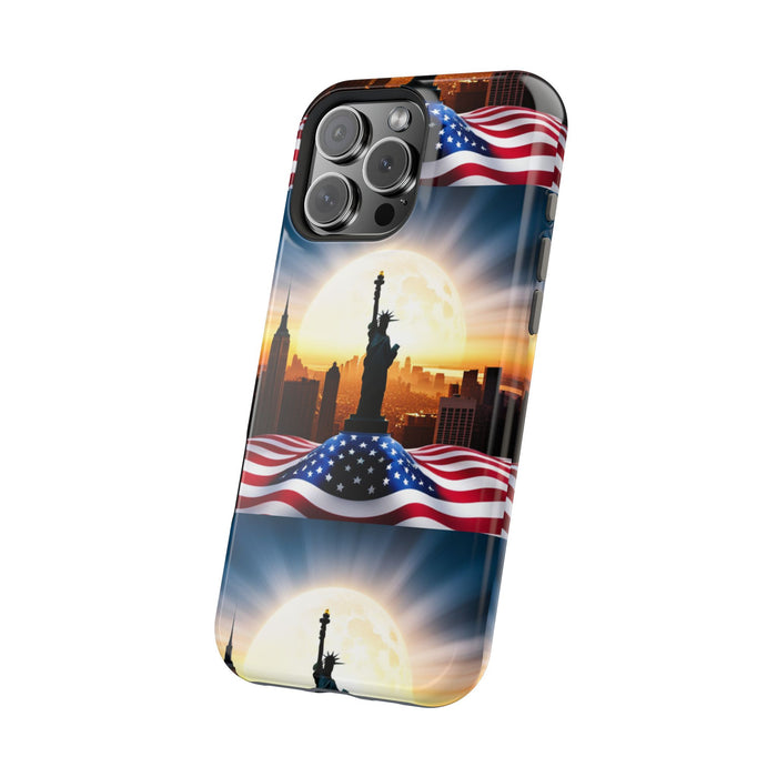 MagSafe American Flag Tough Phone Case: Show Your Patriotism in Style