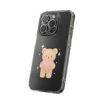 Romantic Teddy Bear Impact-Resistant iPhone Case with Heart Design  Shamo's