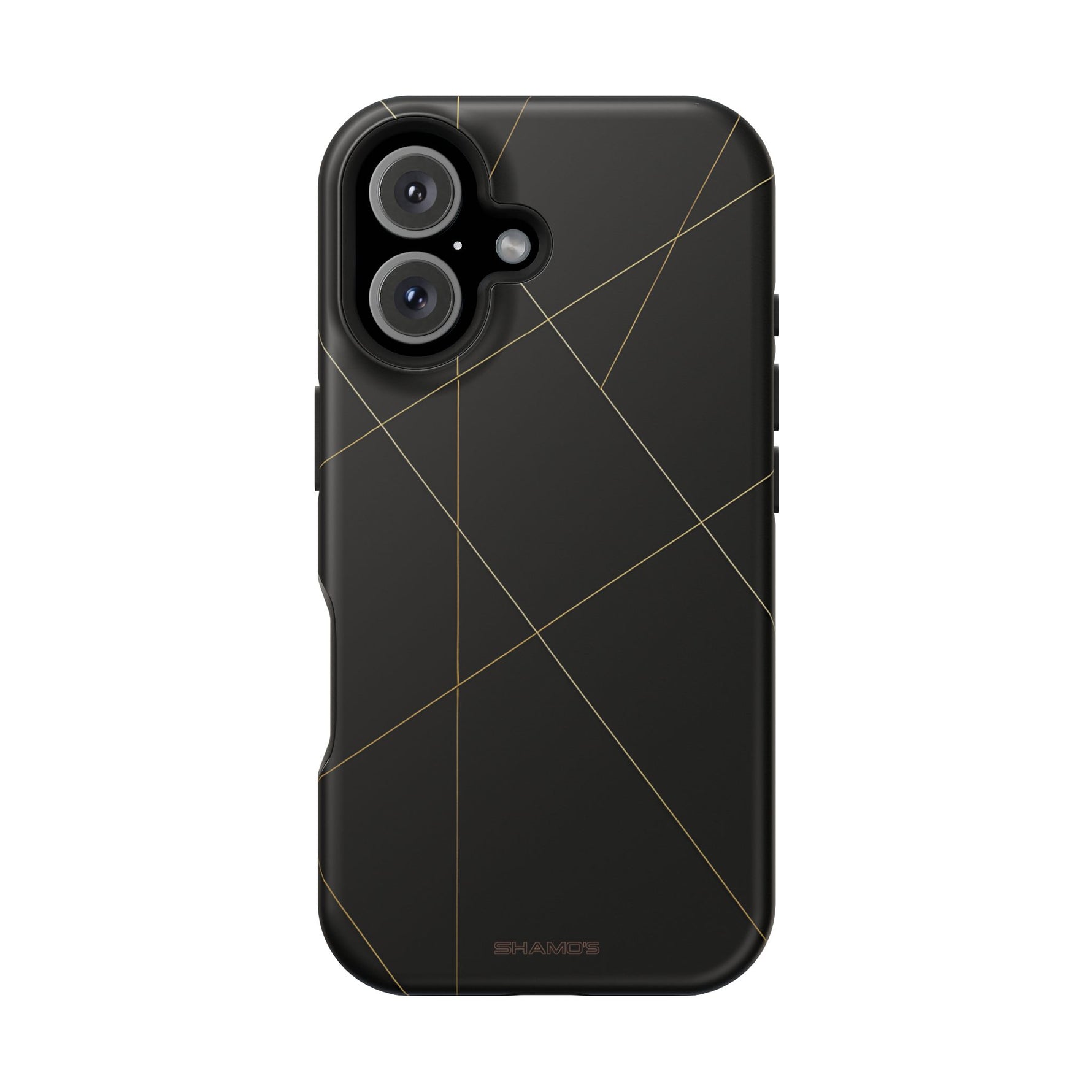 Funda para iPhone con diseño geométrico negro | MagSafe