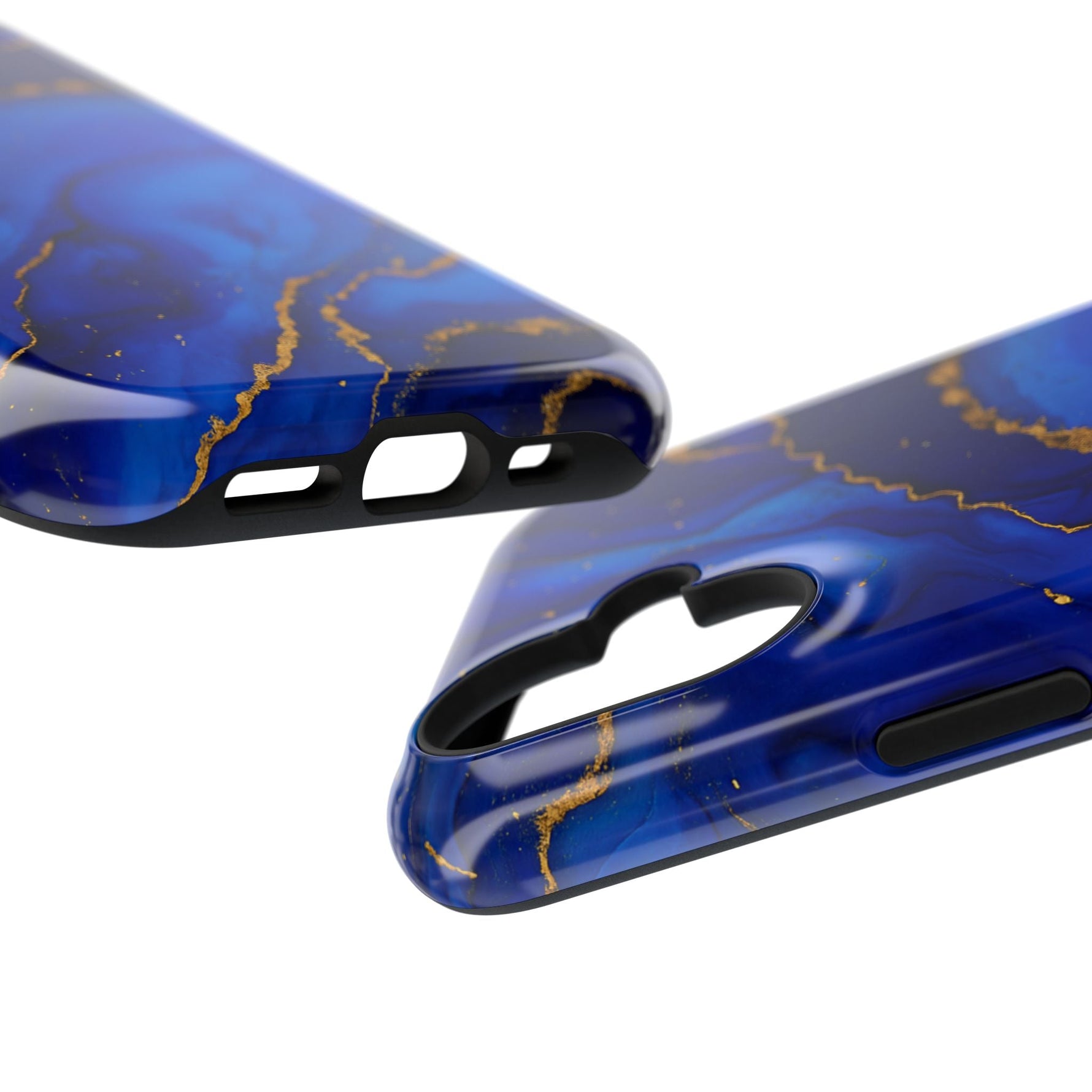 Blue Gold Marble Phone Case  Shamo's