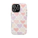 Pastel Heart Love MagSafe Impact-Resistant iPhone Case