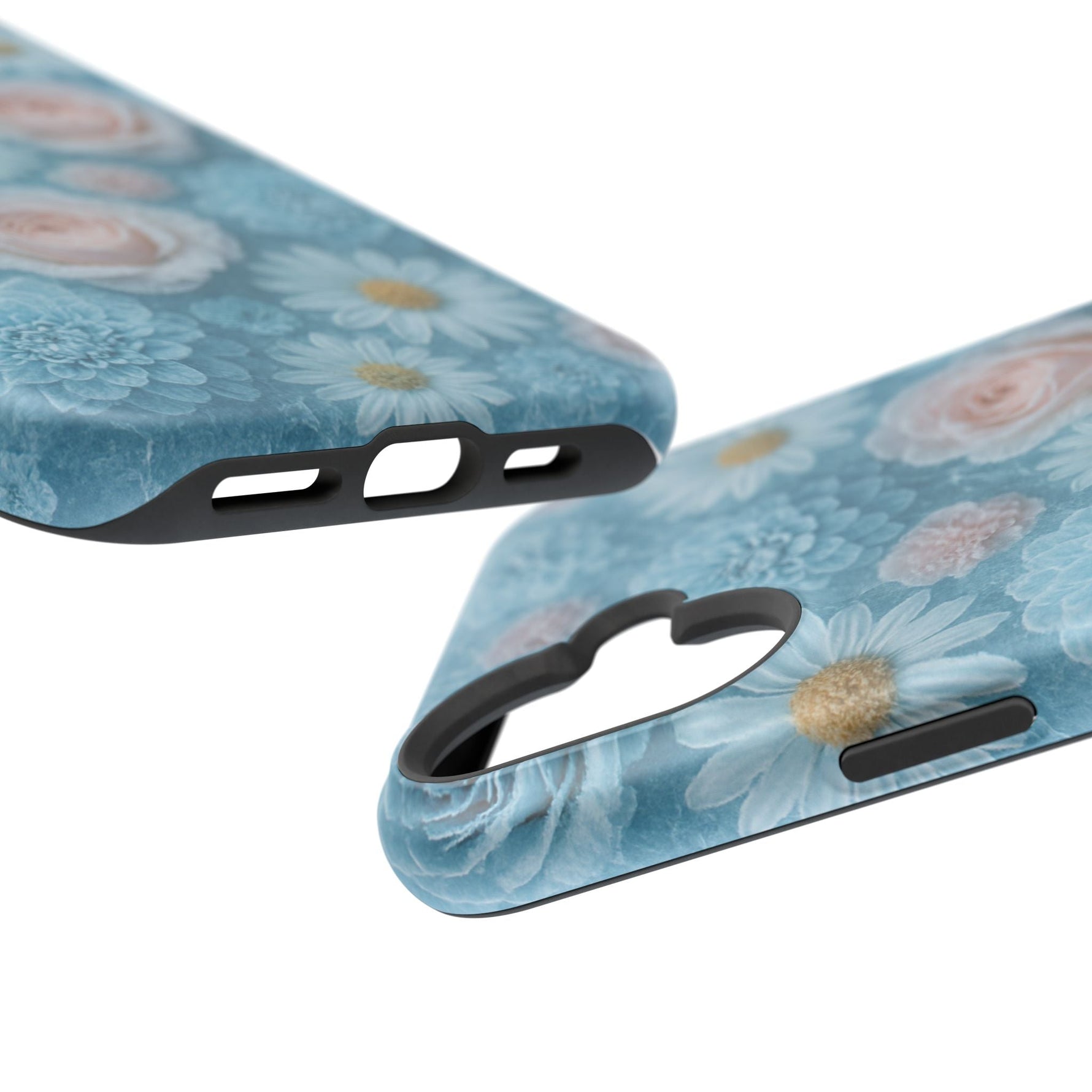 Frozen Floral Rose & Daisy Impact iPhone Case | MagSafe compatible  Shamo's