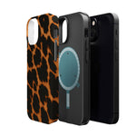 Leopard Print Impact-Resistant iPhone Case with MagSafe Compatibility  Shamo's
