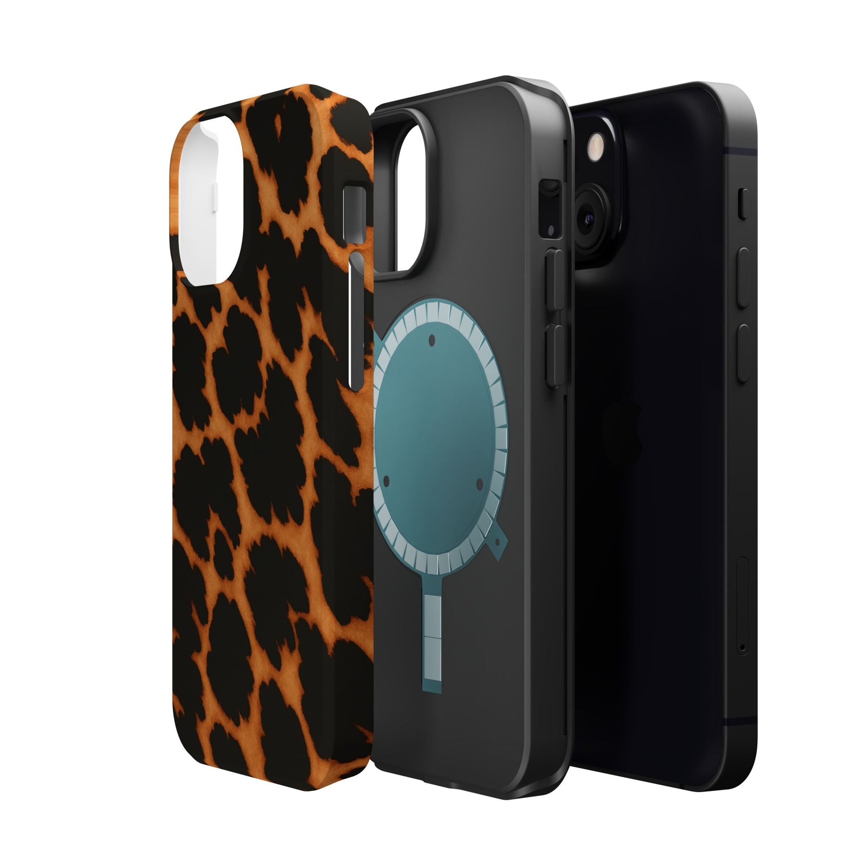 Leopard Print Impact-Resistant iPhone Case with MagSafe Compatibility  Shamo's