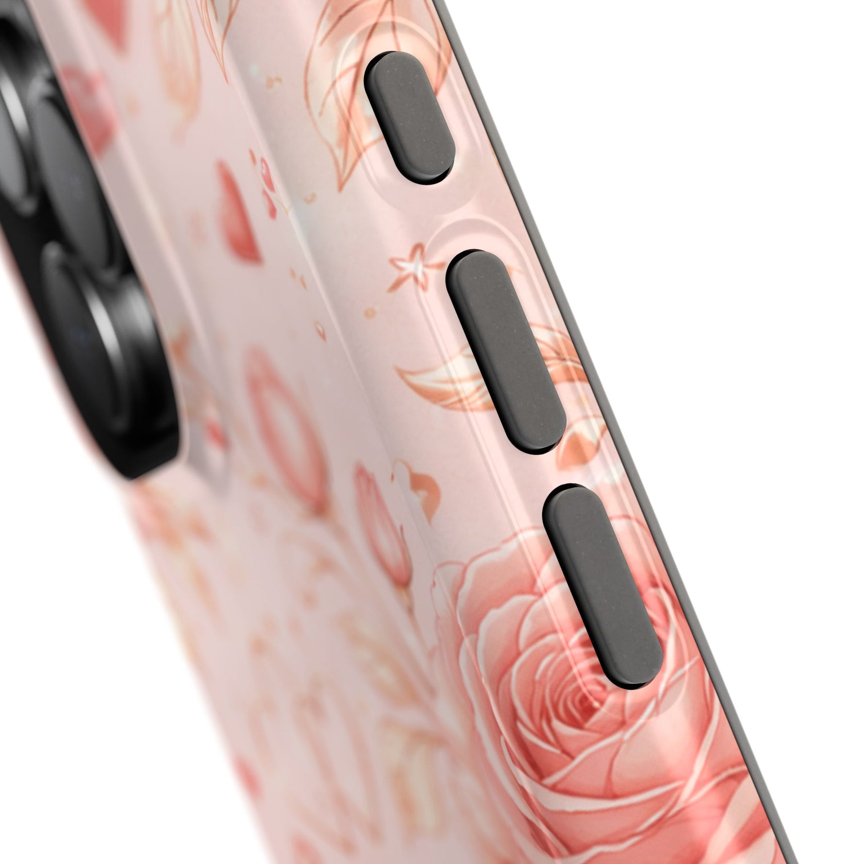 Floral Hearts Magnetic Impact-Resistant Phone Case - iPhone 17 / Glossy - Shamo's