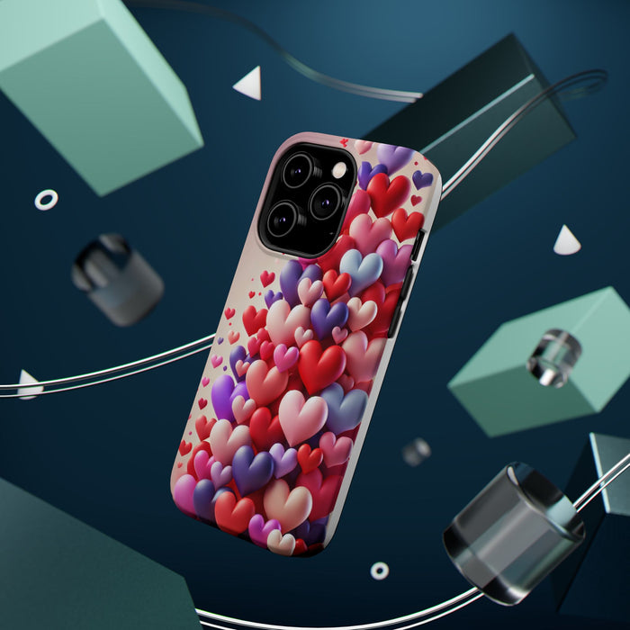 Shamo's Phone Case | MagSafe Compatible | Love Hearts Theme for iPhone 17 and more