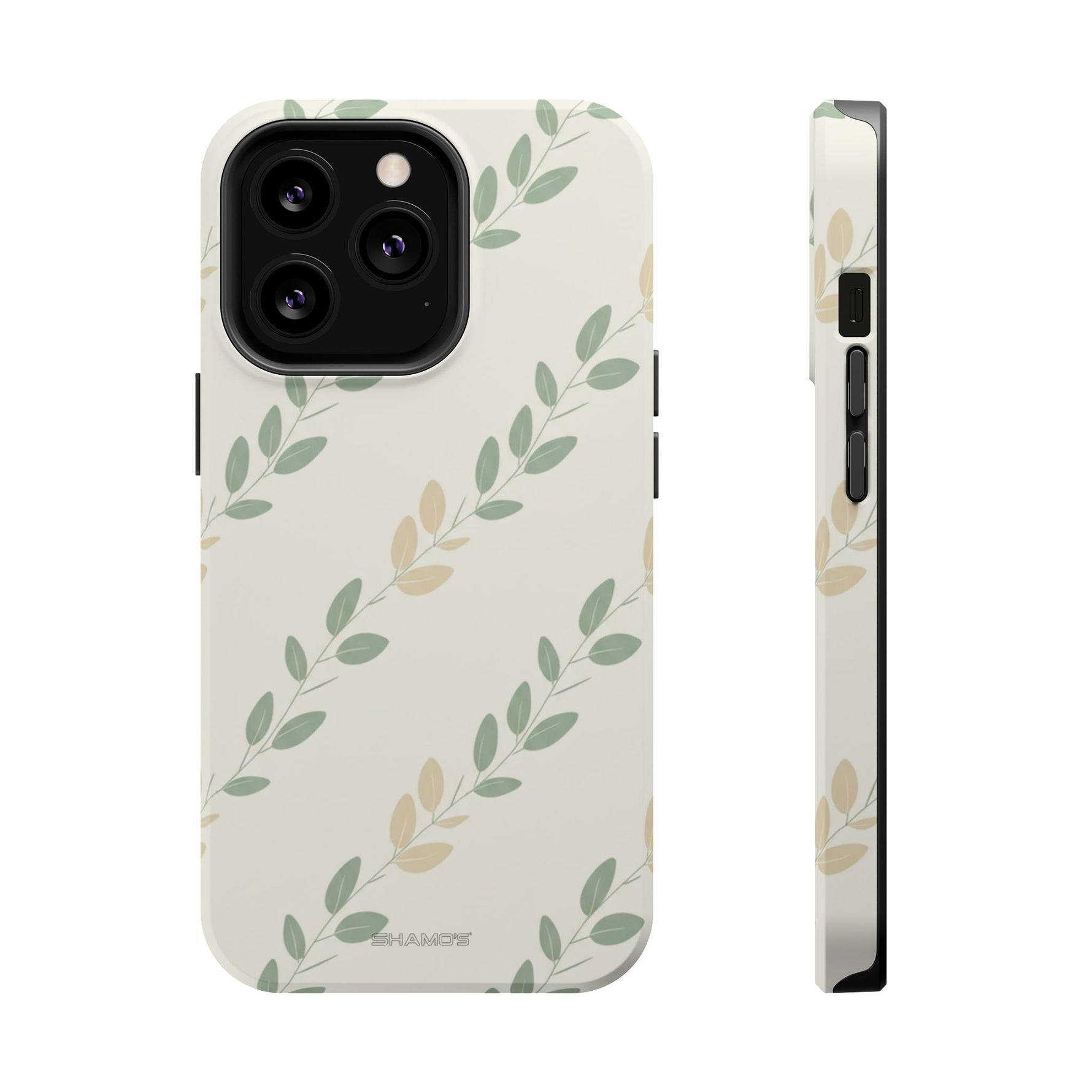 Eucalyptus Floral Laurel Magnetic Impact-Resistant Phone Case with MagSafe - iPhone 13 Pro / Matte - Shamo's