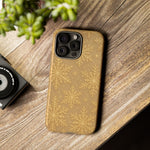 Golden Snowflake Holiday iPhone Case  Shamo's